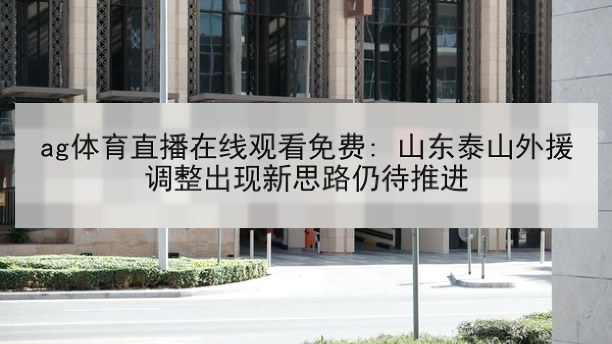 ag体育直播在线观看免费: 山东泰山外援调整出现新思路仍待推进